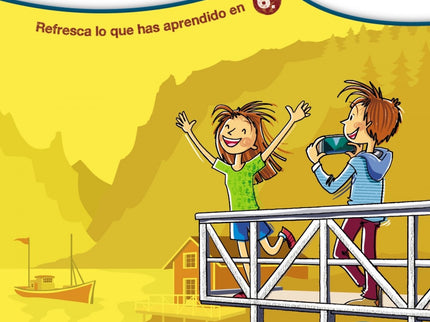 Libro Rumbo A... 1º Eso.: Refresca lo que has aprendido en 6.º y acompaña a Alba y a Lucas en su viaje por países del norte de Europa, como Finlandia y Noruega, y descubre la cultura de los inuits mientras te preparas para la ESO con este cuaderno organizado por materias que, además, incluye un código para acceder gratuitamente a una aplicación educativa para aprender matemáticas, lengua o lógica de una manera divertida.