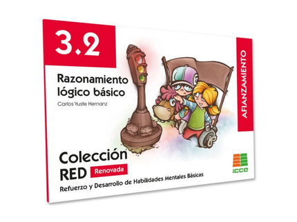 Libro Red 3.2 Renovado: Cuaderno de recuperación para niños de 10-12 años con ejercicios para ordenar historietas, series lógicas lineales, relaciones lógicas, diferenciar, agrupar y clasificar, ordenar conceptos y relaciones analógicas.