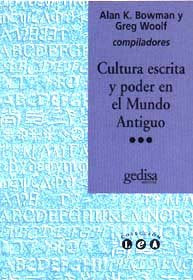 Cultura escrita y poder en el mundo antiguo - Bowman - BZ