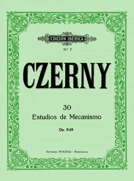30 Estudios De Mecanismo Op.849