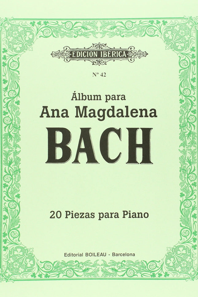 álbum Ana Magdalena Bach:20 Piezas Para Piano