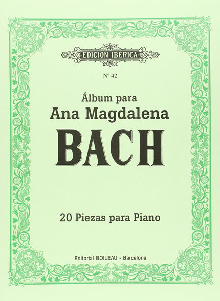 álbum Ana Magdalena Bach:20 Piezas Para Piano