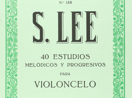Libro 40 Estudios Para Violonchelo: 40 estudios melódicos y progresivos para violonchelo Op. 31. Dificultad media. Volum