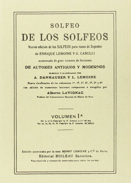 Libro Solfeo De Los Solfeos 1a: .