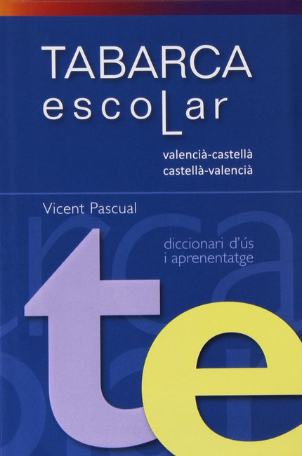 Libro Diccionari Escolar Tabarca. Valencia-castella.vv: .