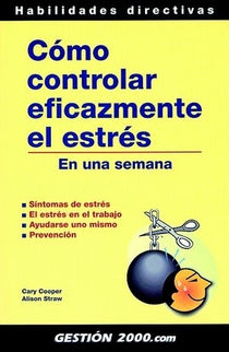 Cómo controlar eficazmente el estrés - Cary Cooper - Tapa blanda