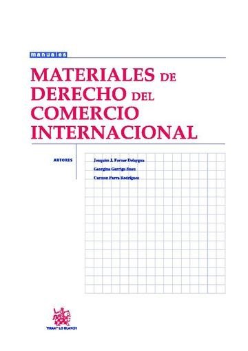 Materiales de Derecho del Comercio Internacional - Joaquín J. Forner Delaygua - 00