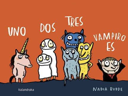 Libro Uno Dos Tres, Vampiro Es: Después del premiado ?Uno dos tres ¿qué ves??, esta nueva propuesta sigue apostando por la dimensión lúdica del libro y la lectura, con el tándem texto-ilustraciones como fórmula para reconocer palabras e imágenes a través de la rima y el ritmo. Este libro presenta un esquema basado en la repetición y el juego encadenado de personajes extraños y desgarbados en diferentes situaciones y actitudes.