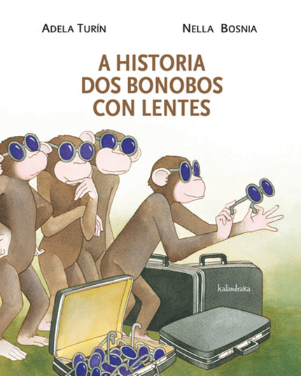 Libro A Historia Dos Bonobos Con Lentes: Hai máis de trinta anos, Adela Turín comezou a publicar en Italia a colección «