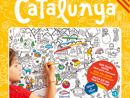 Catalunya, Mapa Para Colorear