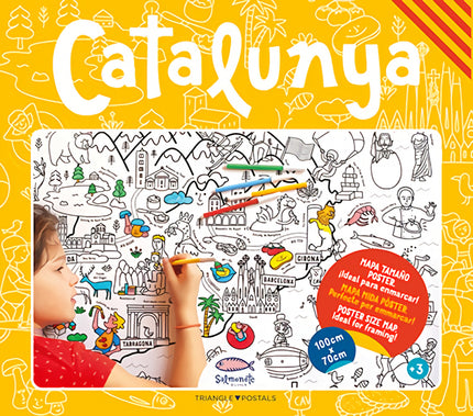 Catalunya, Mapa Para Colorear