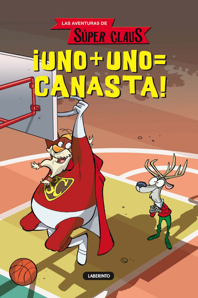 Libro Uno+uno=canasta: Aquel día de enero, mientras Papá Noel se está remendando un calcetín, el globo terráqueo que tie