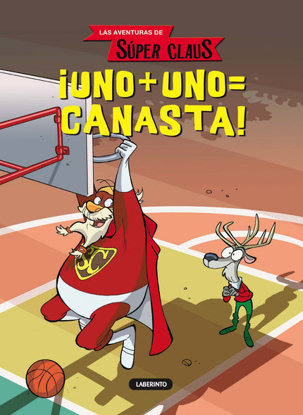 Libro Uno+uno=canasta: Aquel día de enero, mientras Papá Noel se está remendando un calcetín, el globo terráqueo que tie