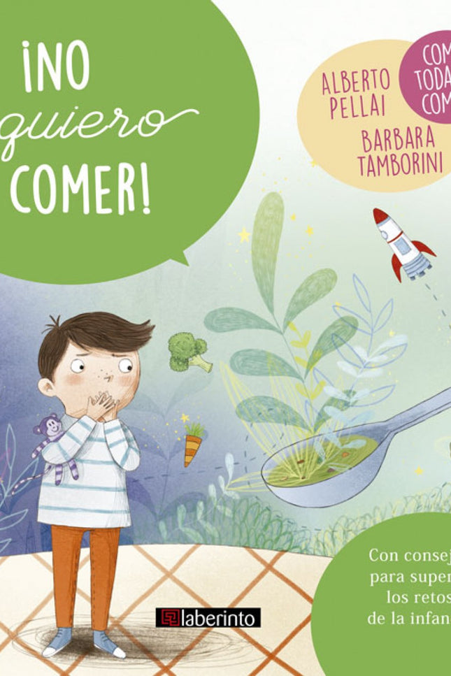 Libro No Quiero Comer: Todo está listo para el reto de la comida: la mesa está puesta, íy llena de cosas ricas para come
