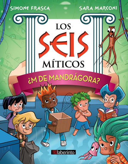 Libro ¿m De Mandrágora?: Seis niños descubren que tienen los mismos poderes que algunos personajes de la mitología, ya que son sus bis-bis-bis-bisnietos. Por eso, deben asistir a la escuela de la maga Circe, en la Isla de Eos.
