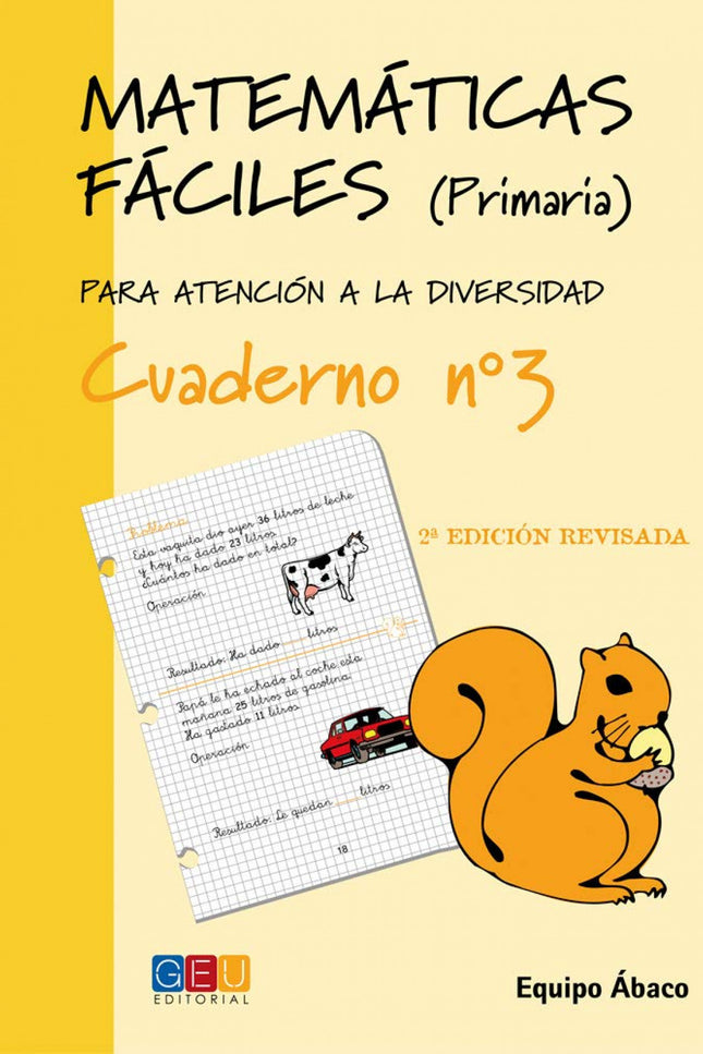 Libro Matemáticas Fáciles 3: Colección: Matemáticas Fáciles. Atención a la diversidad. Edad/Nivel: 1º Educación Primaria