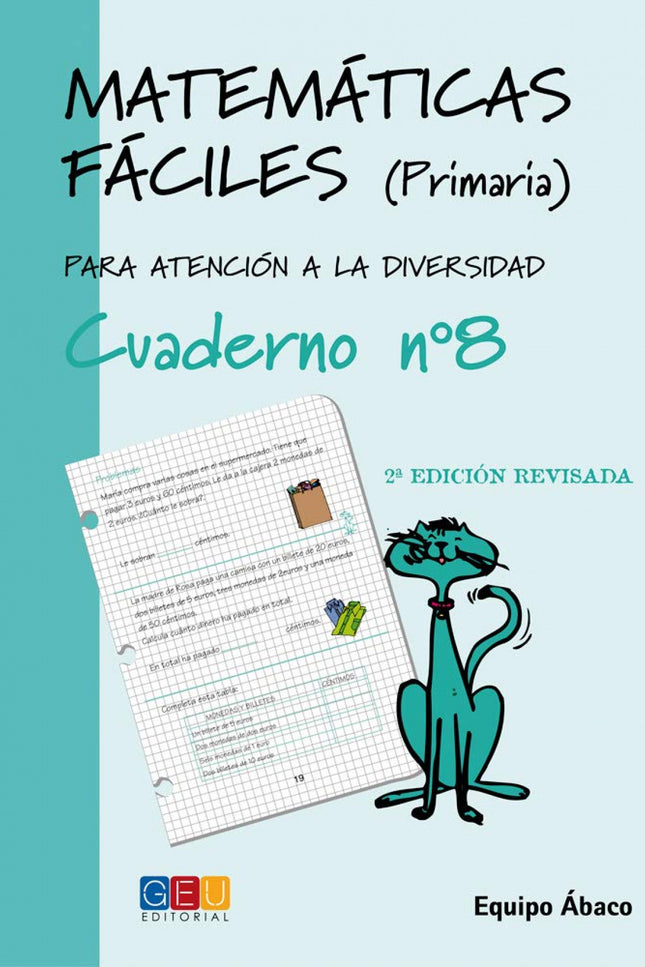 Libro Matemáticas Fáciles 8: Colección: Matemáticas Fáciles. Atención a la diversidad. Edad/Nivel: 3º Educación Primaria