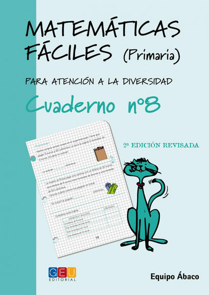 Libro Matemáticas Fáciles 8: Colección: Matemáticas Fáciles. Atención a la diversidad. Edad/Nivel: 3º Educación Primaria
