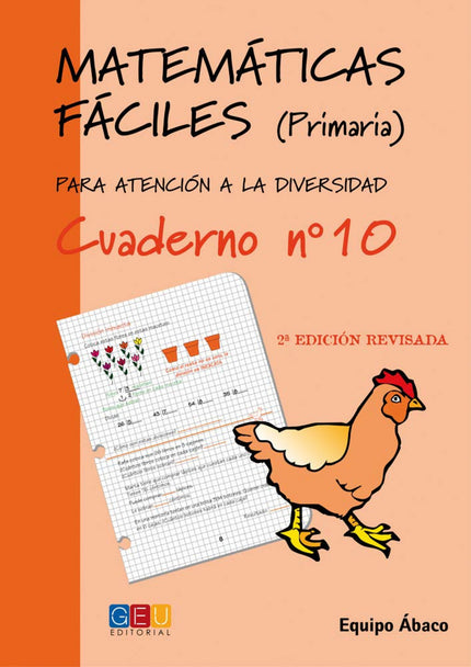 Libro Matemáticas Fáciles 10: Colección: Matemáticas Fáciles. Atención a la diversidad. Edad/Nivel: 4º Educación Primari
