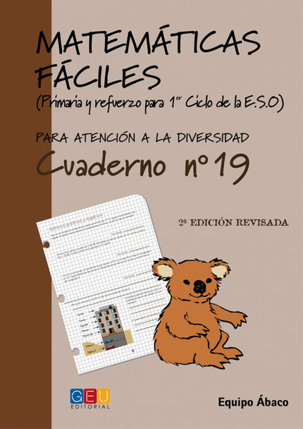 Portada del libro Matemáticas Fáciles 19