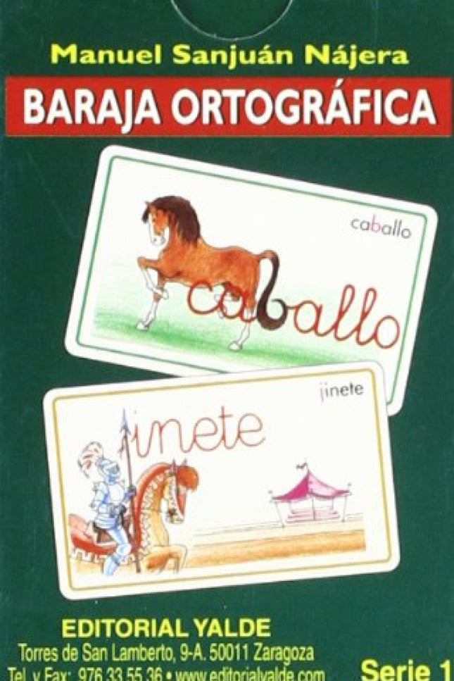 Libro Baraja Ortografica 1.(5-12 Años) 33 Cartas: .