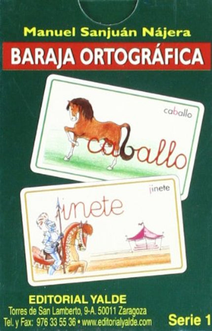 Libro Baraja Ortografica 1.(5-12 Años) 33 Cartas: .