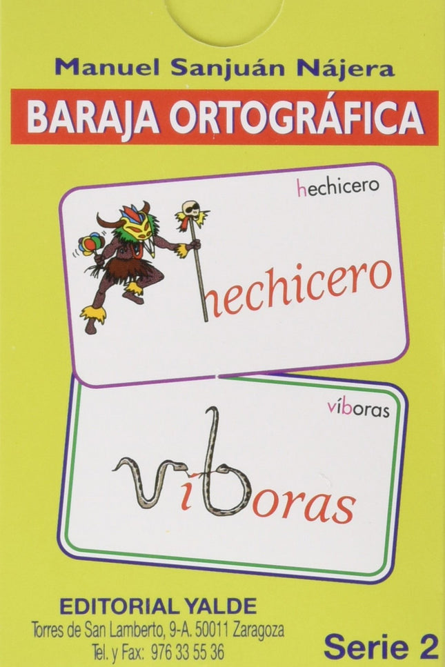 Baraja Ortografica 2.(5-12 Años) 33 Cartas