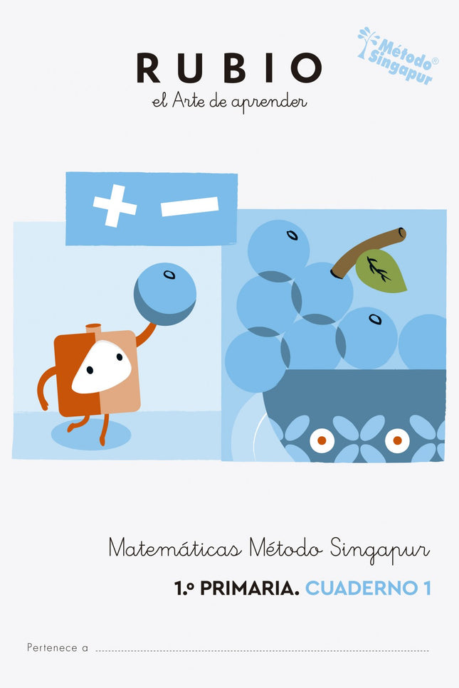 Libro Matemáticas 3 Cuadernos. Método Singapur 1ºprimaria Rubio: Los cuadernos de Matemáticas Método Singapur« de RUBIO se basan en la metodología que el mismo país lleva desarrollando durante más de 30 años y los ha llevado a encabezar los resultados de las pruebas PISA o TIMSS. A través del desarrollo del pensamiento lógico-matemático, potencia la resolución de problemas de la vida diaria y fomenta una visión útil de las matemáticas.