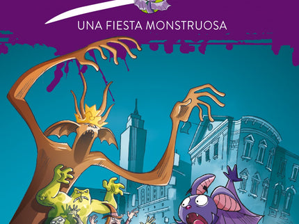 Libro Una Fiesta Monstruosaa: Acompaña a Bat Pat, el murciélago detective, y a los hermanos Silver: Martin, Leo y Rebecc