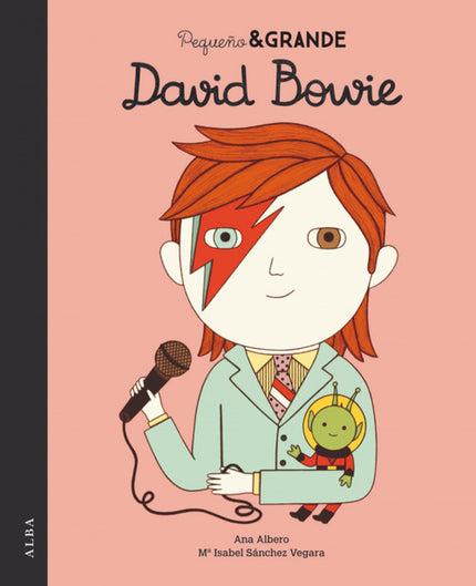 Libro Davel Bowie: David Bowie nació en Briston, Londres, en 1947. En 1962 su amigo George le dio un puñetazo en el ojo y eso provocó que le cambiara el color de la pupila.