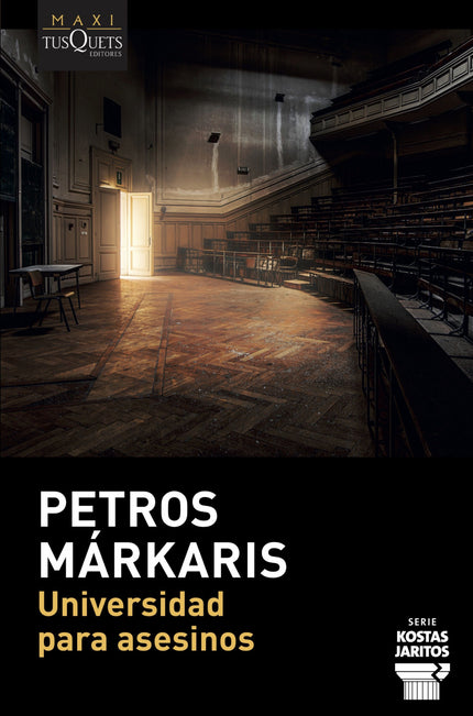 Libro Universidad Para Asesinos: Después de unas entretenidas y merecidas vacaciones en el Épido, la región del norte de Grecia, de donde el matrimonio Jaritos es originario, el comisario regresa a la rutina para encontrarse con una sorpresa: el director Guikas se jubila. La plaza quedará de momento vacante, y el ya ex director propone al ministro que sea Kostas quien ocupe el cargo de manera interina, con la secreta esperanza de que éste sepa jugar sus cartas y acabe siendo él el elegido.