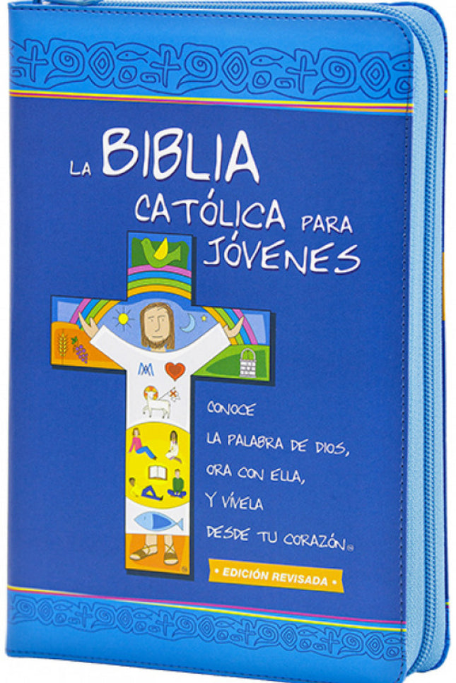 Biblia Catolica Para Jovenes. Dos Tintas Simil Cremallera