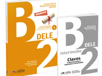 Libro Pack Dele B2: Libro +claves + Audio Descargable 2019: Pack del libro del alumno + libro de claves 8soluciones). Este libro permite a los alumnos prepararse para el Diploma Intermedio de Español Lengua Extranjera, nivel B2.