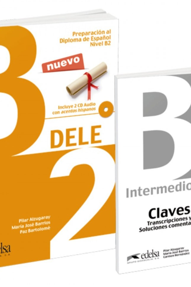 Libro Pack Dele B2: Libro +claves + Audio Descargable 2019: Pack del libro del alumno + libro de claves 8soluciones). Este libro permite a los alumnos prepararse para el Diploma Intermedio de Español Lengua Extranjera, nivel B2.