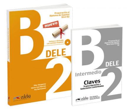 Libro Pack Dele B2: Libro +claves + Audio Descargable 2019: Pack del libro del alumno + libro de claves 8soluciones). Este libro permite a los alumnos prepararse para el Diploma Intermedio de Español Lengua Extranjera, nivel B2.