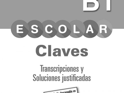 Libro Preparacion Dele Escolar A2/B1 Claves Transcripciones: Preparación al DELE Escolar A2-B1: libro de claves, transcripciones y soluciones justificadas. Contiene:  Las transcripciones de la prueba 2, Comprensión auditiva.