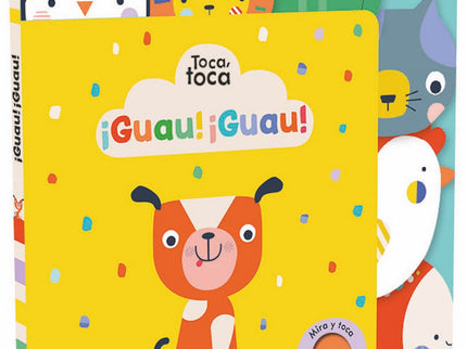 Libro ¡guau! ¡guau!: Libros de gran formato con rimas y textos sencillos, colores vivos y texturas variadas que invitan a los más pequeños a experimentar a través del tacto y la vista. Una colección para que los que aún no saben leer comiencen a manipular sus primeros libros mediante el juego.