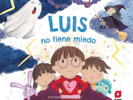 Libro Luis No Tiene Miedo: Luis está muy triste porque ha perdido a su conejito. Sus hermanos le han ayudado a buscarlo 