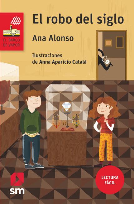 Libro El Robo Del Siglo: Este libro está adaptado al sistema de Lectura Fácil: un modo de hacer la lectura accesible a diferentes tipos de necesidades específicas de aprendizaje. Rebeca y Antón son muy buenos amigos, aunque no pueden ser más diferentes.