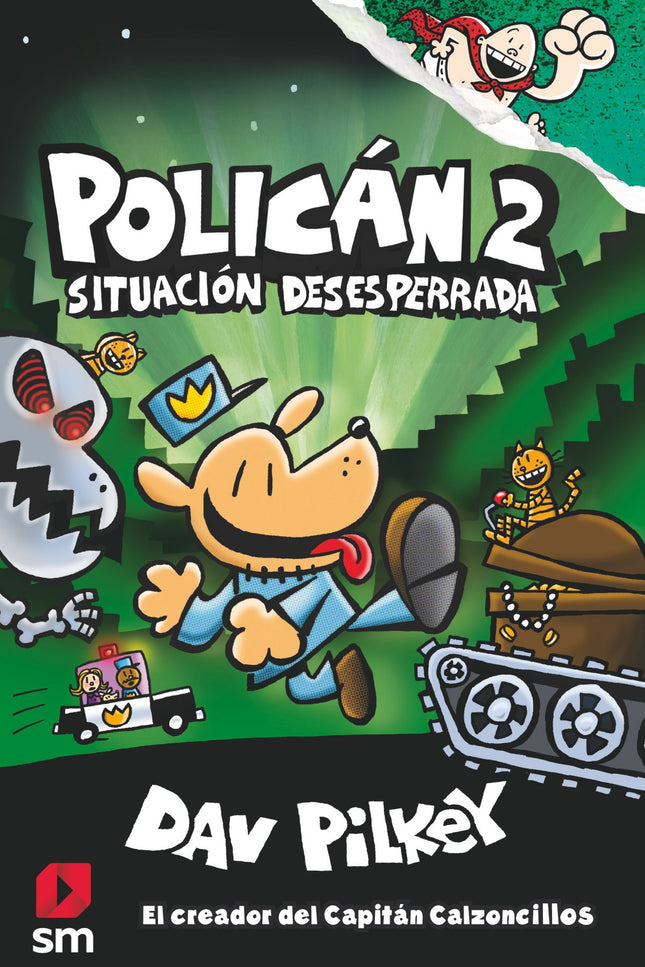 Libro Polican 2: Policán, el nuevo héroe del creador de Capitán Calzoncillos, aún tiene algunas cosillas que aprender.