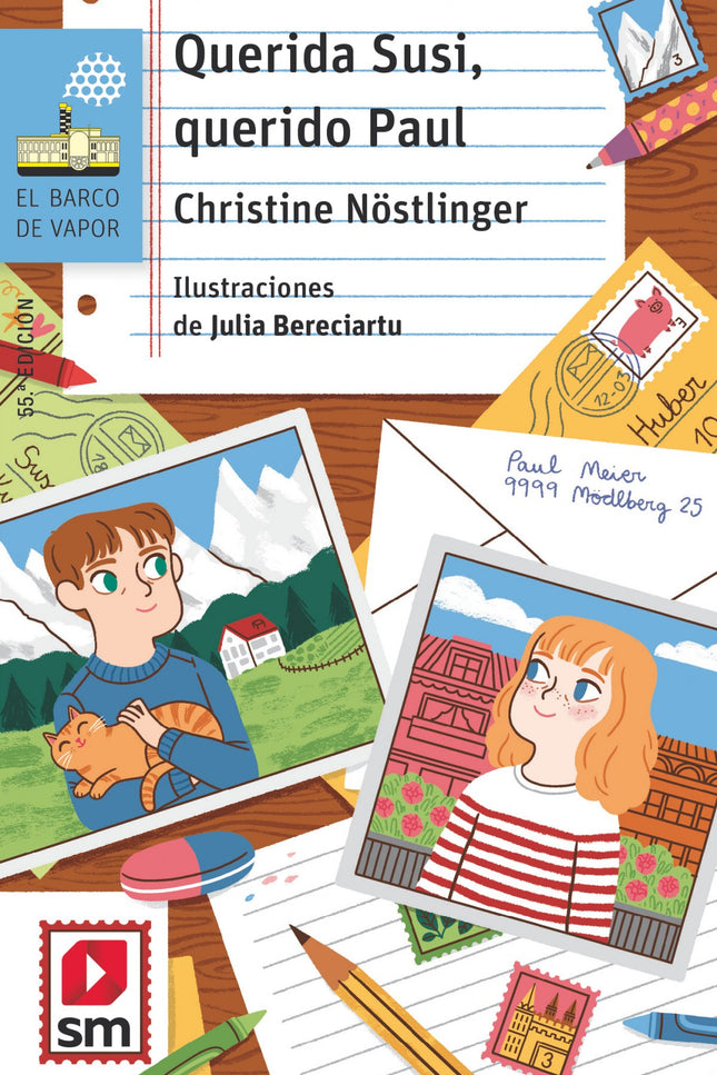 Libro Querida Susi,querido Paul: Paul tiene que marcharse de su ciudad y dejar a su amiga Susi. A través de las cartas que se escriben, ambos irán dibujando la nueva vida que se abre ante ellos.