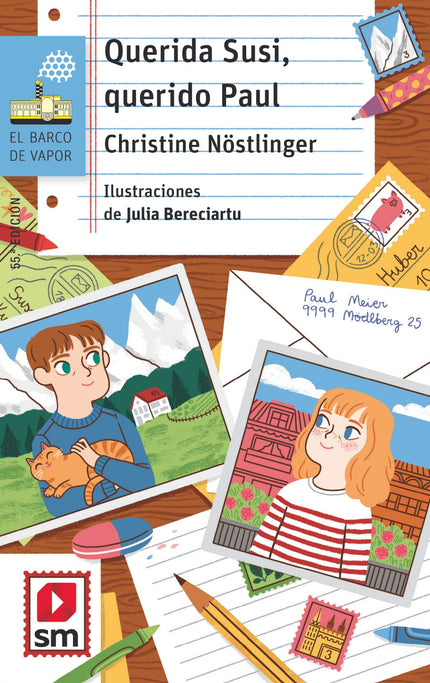 Libro Querida Susi,querido Paul: Paul tiene que marcharse de su ciudad y dejar a su amiga Susi. A través de las cartas que se escriben, ambos irán dibujando la nueva vida que se abre ante ellos.