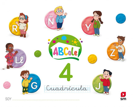 Libro Lectoescritura 4 Abcole Cuadrícula: Método que tiene como finalidad introducir a los niños en el proceso de la lectura y escritura proporcionando las