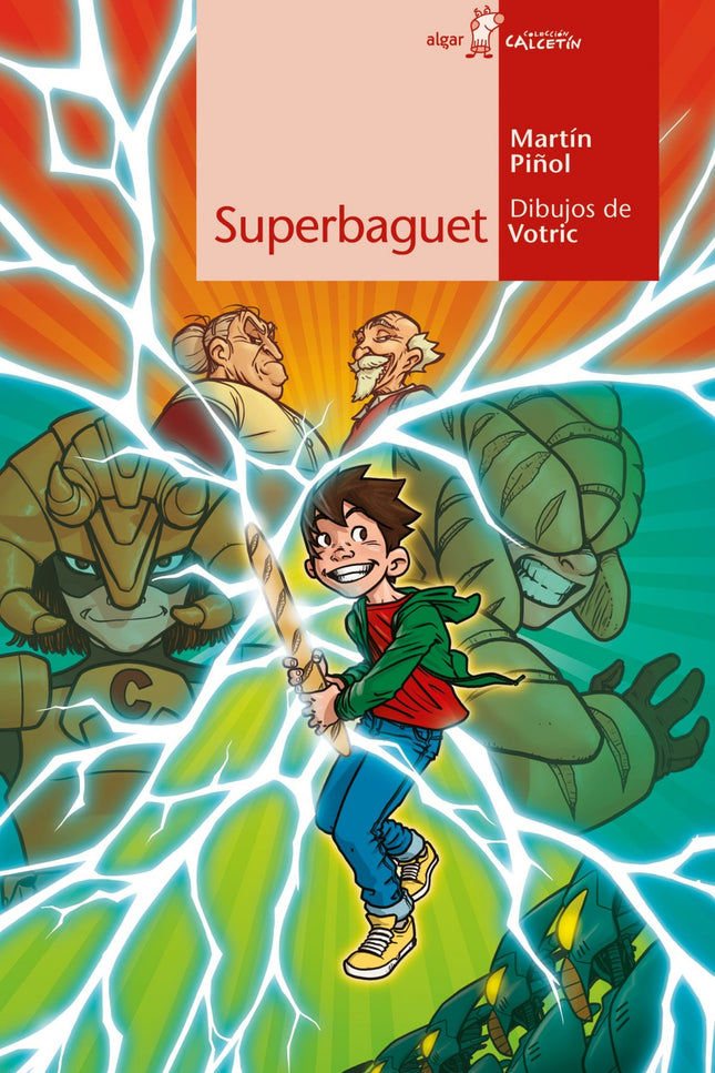 Libro Superbaguet: Arturo se convertirá en un superhéroe inesperado cuando una barra de pan mágica lo escoja para convertirse en Superbaguet, un héroe con la misión de defender el mundo de la bollería industrial de la malvada Corporación Grasienta, que intenta convertir a los niños y las niñas en zombis con sus productos poco saludables. ¿Quieres ayudarlo?