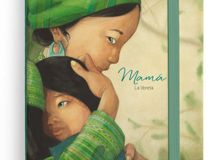 Libro Mamá: Una práctica libreta con las deliciosas ilustraciones de Quentin Gréban, extraídas del álbum ilustrado Mamá. Así, la libreta incluye cerca de una veintena de ilustraciones a todo color, acompañadas por diversas poesías del álbum.