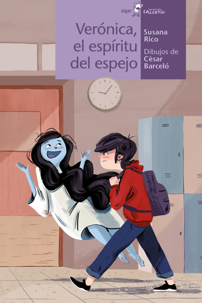 Libro Verónica, El Espíritu Del Espejo: Samuel decide hacer un experimento: a las doce de la noche, intentará invocar a un fantasma y lo grabará en vídeo. Consigue contactar con un espíritu y se le aparece Verónica, una niña fantasma muy descarada.