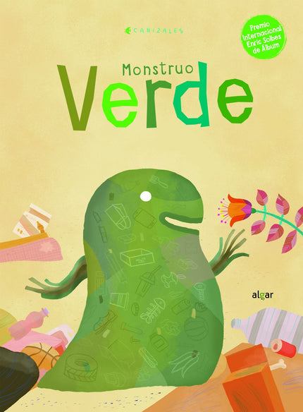 Libro Monstruo Verde: El Monstruo Verde está lleno d basura que la gente lanza al parque, y cada día se hace más grande. Por eso, está terriblemente triste.