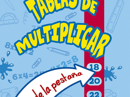 Libro Tablas De Multiplicar: Tablas de multiplicar Tira de la pestaña íAprender las tablas es muy fácili tiras de las pestañas de este libro! Con todas las tablas, desde la del 1 hasta la del 12, este libro es perfecto para niños que están aprendiendo a multiplicar, así como para aquellos que quieran repasar esta habilidad esencial.