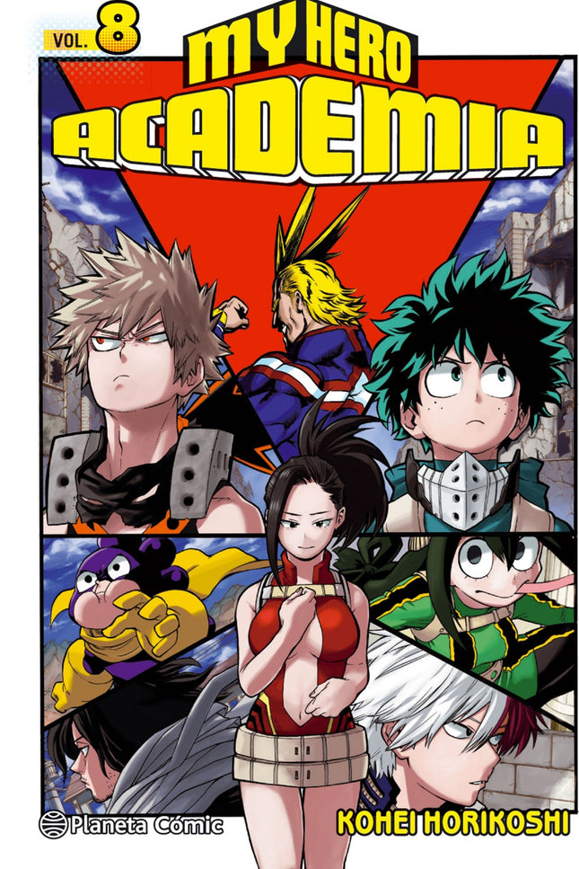 Libro My Hero Academia 8: Los alumnos han llegado a la parte práctica de su examen final, pero no se esperar una sorpres