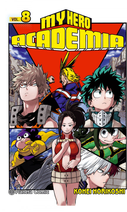 Libro My Hero Academia 8: Los alumnos han llegado a la parte práctica de su examen final, pero no se esperar una sorpres